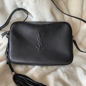 YSL LOU CAMERA BAG BLACK CROSSBODY